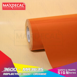 MAXDECAL 3600-MR3635 Reflective Orange