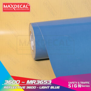 MAXDECAL 3600-MR3653 Reflective Light Blue