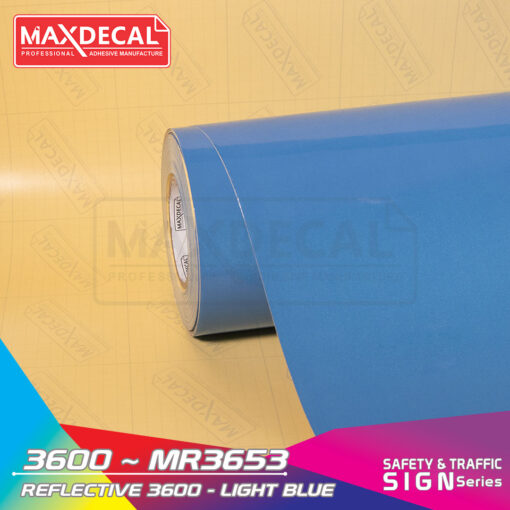 MAXDECAL 3600-MR3653 Reflective Light Blue