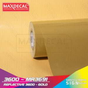 MAXDECAL 3600-MR3691 Reflective Gold