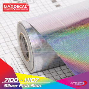MAXDECAL 7100-H107 Hologram Silver Fish Skin