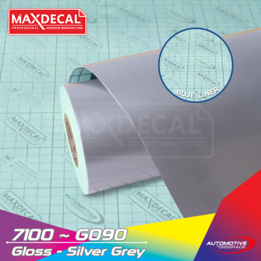 MAXDECAL 7100-G090 Silver Grey Gloss