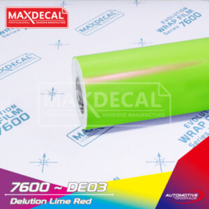 MAXDECAL 7600-DE03 Delution Lime Red