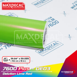 MAXDECAL 7600 PLUS-DE03 Delution Lime Red