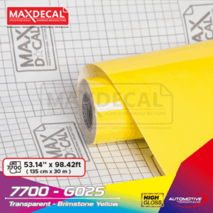 MAXDECAL 7700-G025 Transparent Brimstone Yellow