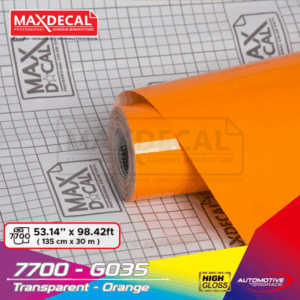 MAXDECAL 7700-G035 Transparent Orange