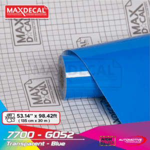 MAXDECAL 7700-G052 Transparent Blue