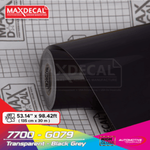 MAXDECAL 7700-G079 Transparent Black Grey