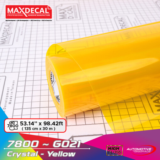 MAXDECAL 7800-G021 Crystal Yellow