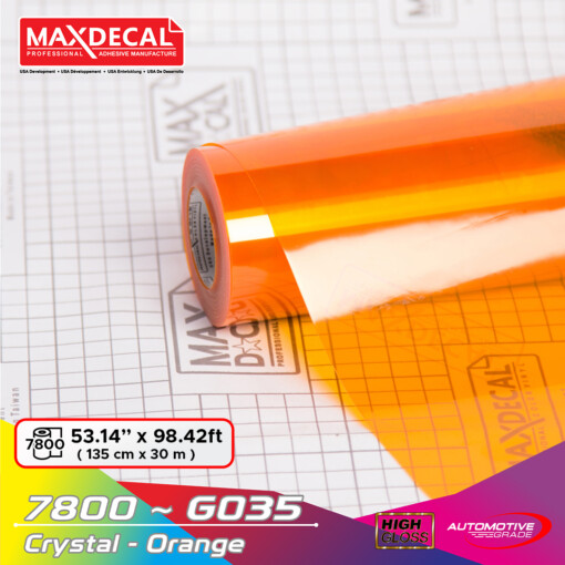 MAXDECAL 7800-G035 Crystal Orange