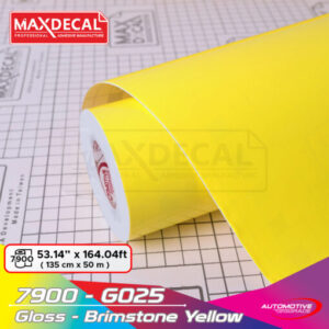 MAXDECAL 7900-G025 Gloss Brimstone Yellow