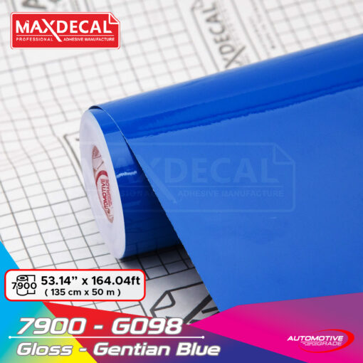 MAXDECAL 7900-G098 Gloss Gentian Blue