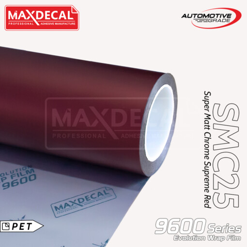 MAXDECAL 9600-SMC25 Super Matt Chrome Supreme Red