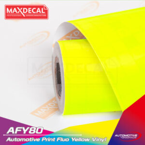 MAXDECAL AFY80 Automotive Print Fluo Yellow Vinyl