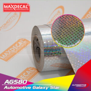 MAXDECAL AGS80 Automotive Print Galaxy Star Gloss Silver