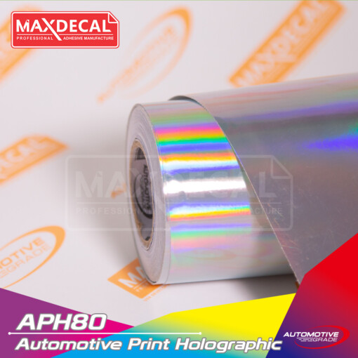 MAXDECAL APH80 Automotive Print Holographic Gloss Silver
