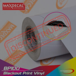 MAXDECAL BP100 Blackout Print Vinyl White