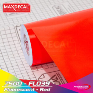 MAXDECAL 7500-FL039 Fluorescent Red