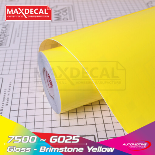 MAXDECAL 7500-G025 Gloss Brimstone Yellow