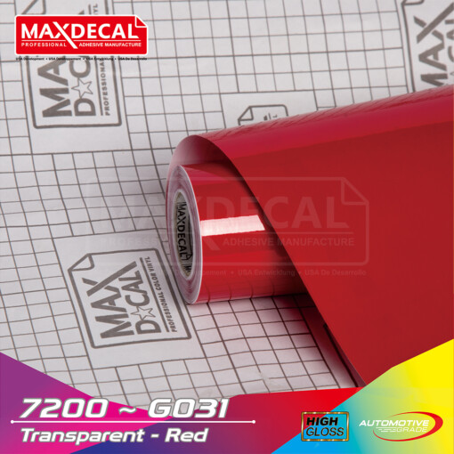 MAXDECAL 7200-G031 Transparent Red