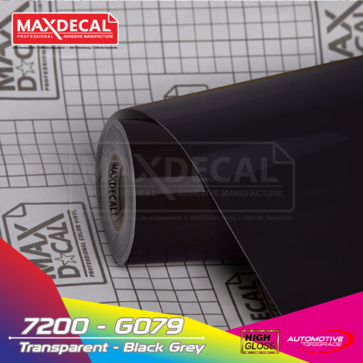 MAXDECAL 7200-G079 Transparent Black Grey