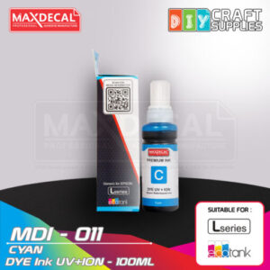 MAXDECAL MDI-011 DYE Ink UV+ION Cyan (100ml)