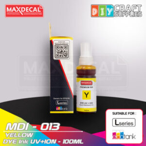 MAXDECAL MDI-013 DYE Ink UV+ION Yellow (100ml)