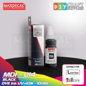 MAXDECAL MDI-014 DYE Ink UV+ION Black (100ml)