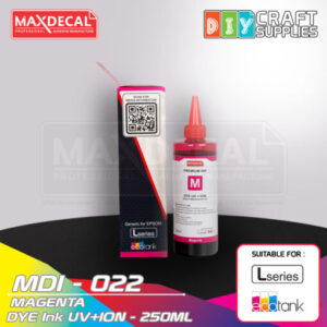 MAXDECAL MDI-022 DYE Ink UV+ION Magenta (250ml)