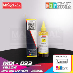 MAXDECAL MDI-023 DYE Ink UV+ION Yellow (250ml)