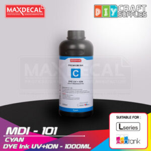 MAXDECAL MDI-101 DYE Ink UV+ION Cyan (1000ml)