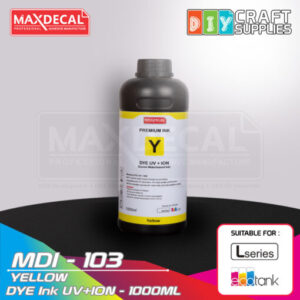 MAXDECAL MDI-103 DYE Ink UV+ION Yellow (1000ml)