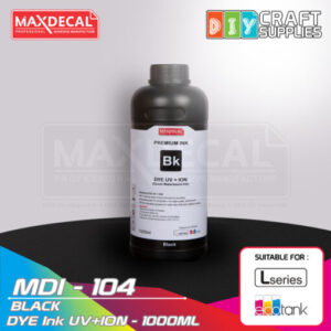 MAXDECAL MDI-104 DYE Ink UV+ION Black (1000ml)