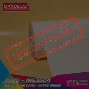 MAXDECAL MG3504 Glow In the Dark White Green 3500 Series