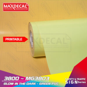 MAXDECAL MG3803 Glow In the Dark Green PVC 3800 Series