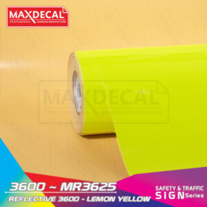 MAXDECAL 3600-MR3625 Reflective Lemon Yellow