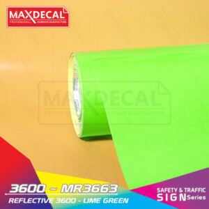 MAXDECAL 3600-MR3663 Reflective Lime Green