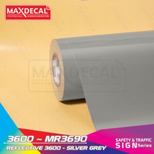 MAXDECAL 3600-MR3690 Reflective Silver Grey