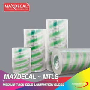 Maxdecal MTLG Medium Tack Cold Lamination Gloss