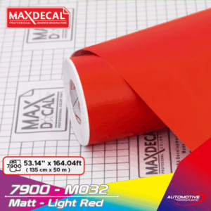 MAXDECAL 7900-M032 Matt Light Red
