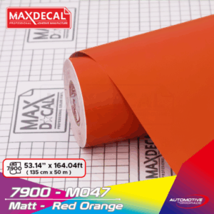 MAXDECAL 7900-M047 Matt Red Orange