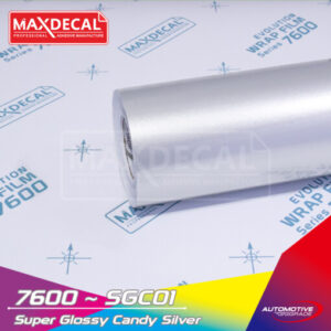 MAXDECAL 7600-SGC01 Super Glossy Candy Silver