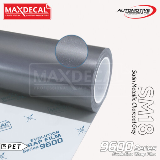 MAXDECAL 9600-SM18 Satin Metallic Charcoal Grey