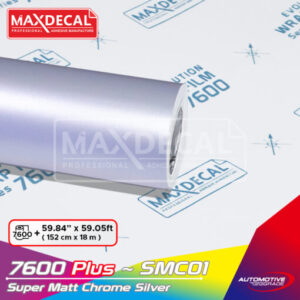 MAXDECAL 7600 PLUS-SMC01 Super Matt Chrome Silver