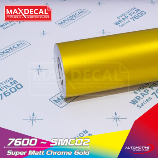 MAXDECAL 7600-SMC02 Super Matt Chrome Gold