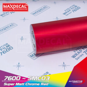 MAXDECAL 7600-SMC03 Super Matt Chrome Red