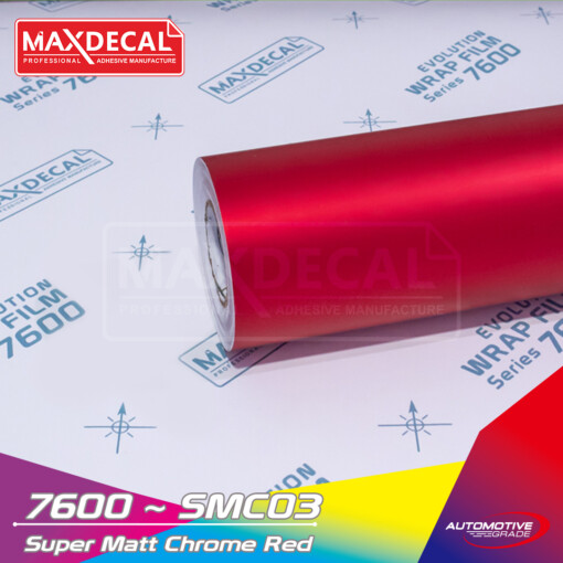 MAXDECAL 7600-SMC03 Super Matt Chrome Red
