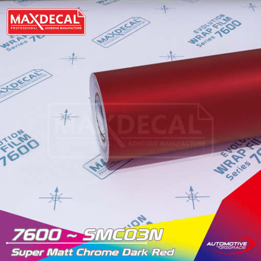 MAXDECAL 7600-SMC03N Super Matt Chrome Dark Red