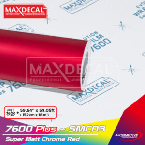 MAXDECAL 7600 PLUS-SMC03 Super Matt Chrome Red