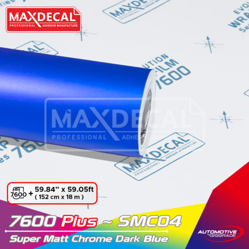 MAXDECAL 7600 PLUS-SMC04 Super Matt Chrome Blue